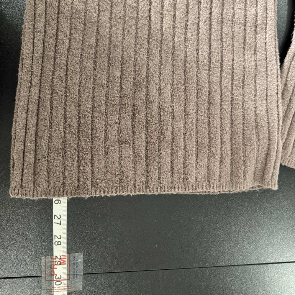 Free People Brown Ribbed Turtleneck Mini Dress - Picture 11 of 15